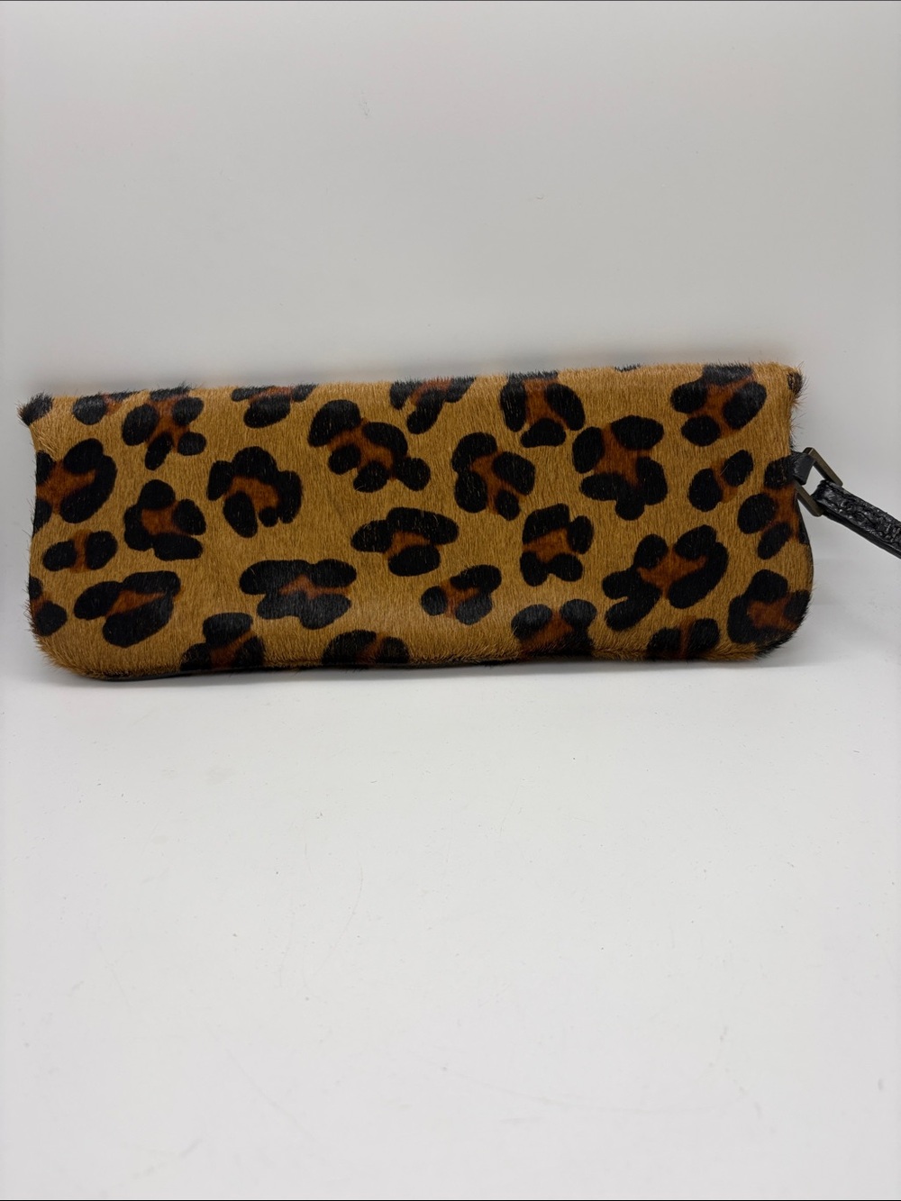 Mauricio Taiuti Leopard Print Leather Clutch Wristlet Purse - Picture 4 of 5